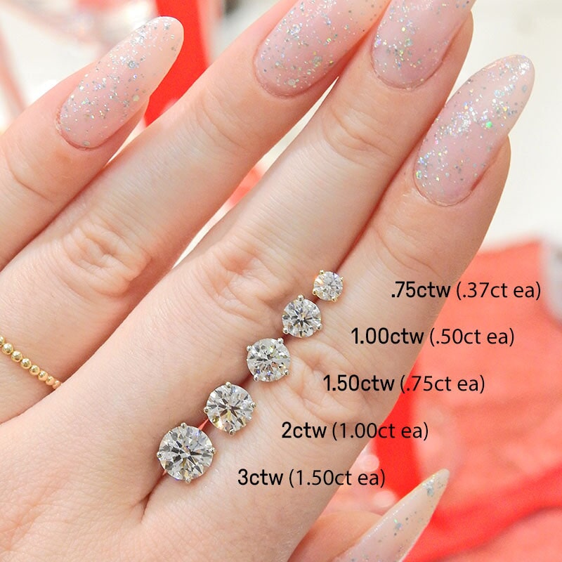Lab Diamond Studs .50ctw – Plum