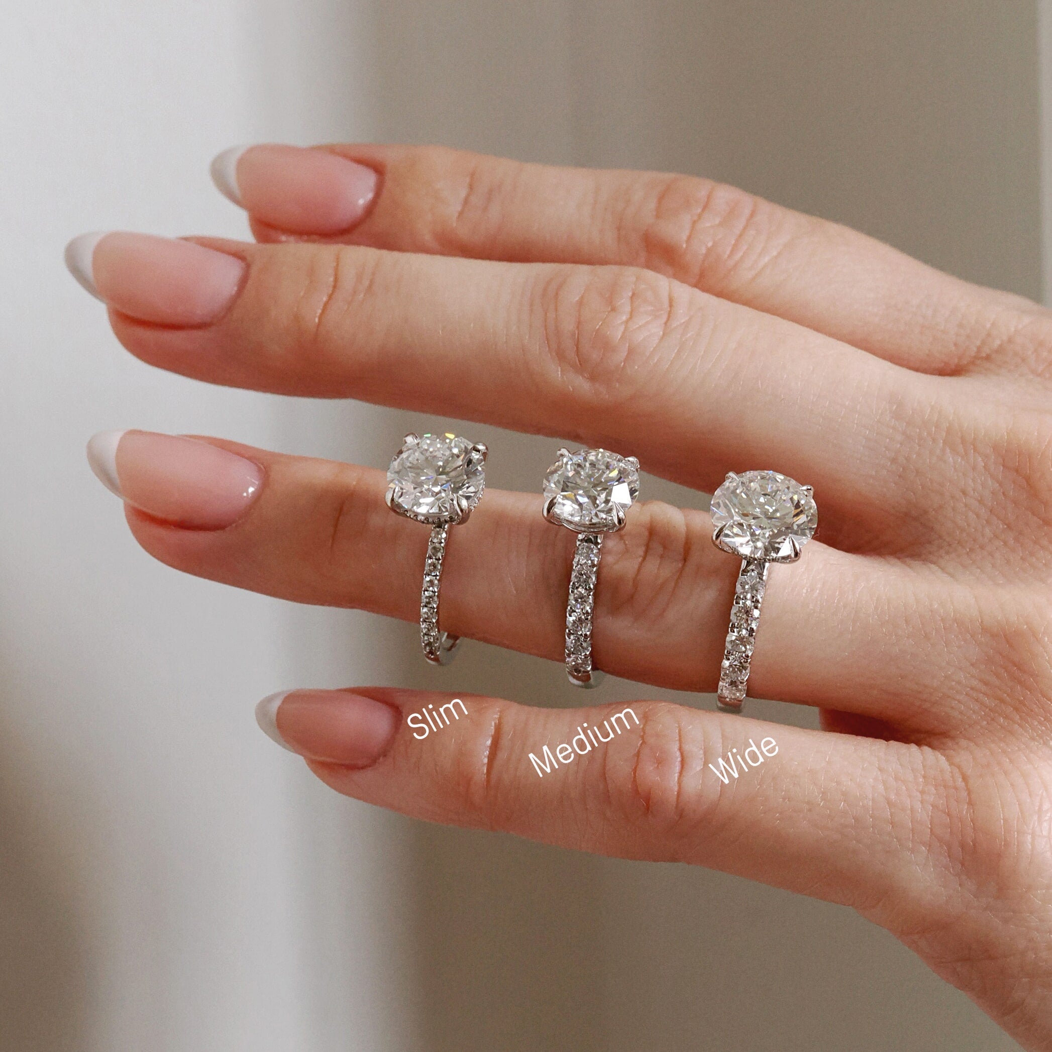 Pave Low Profile Diamond Ring | Plum Diamonds