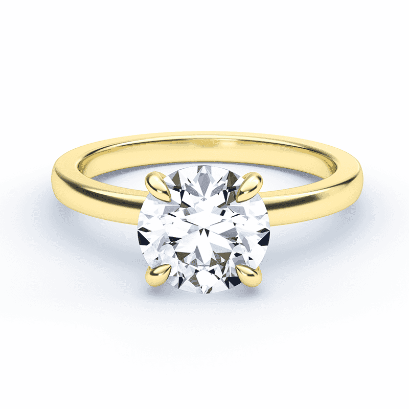 Round Engagement Ring