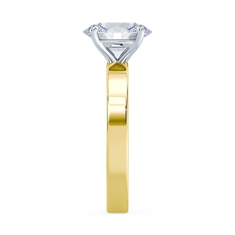 Oval Hidden Halo Pave Ring