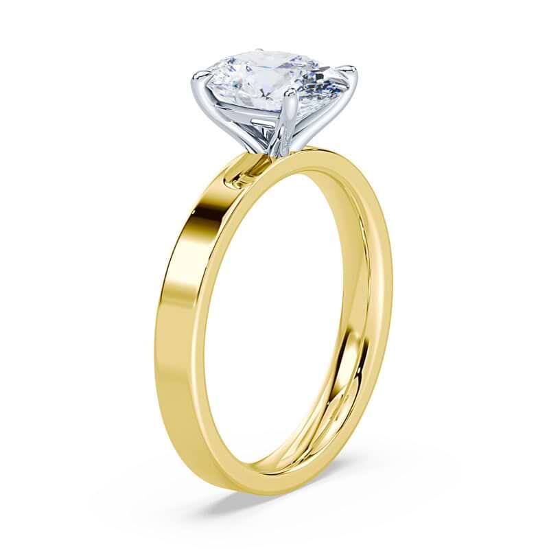 Oval Hidden Halo Pave Ring