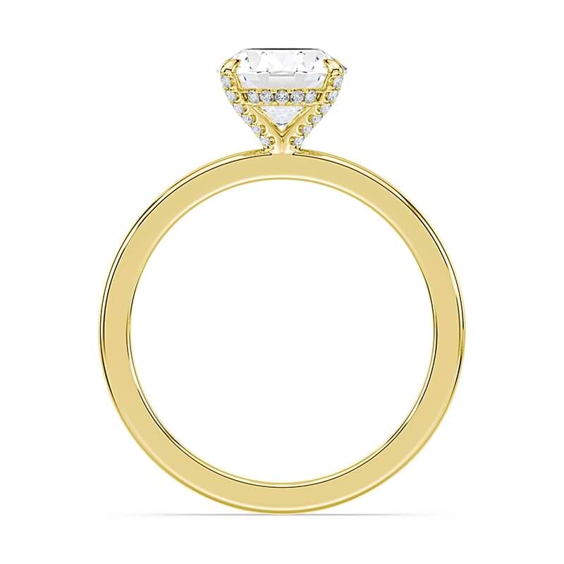 Oval Allover Pave Engagement Ring