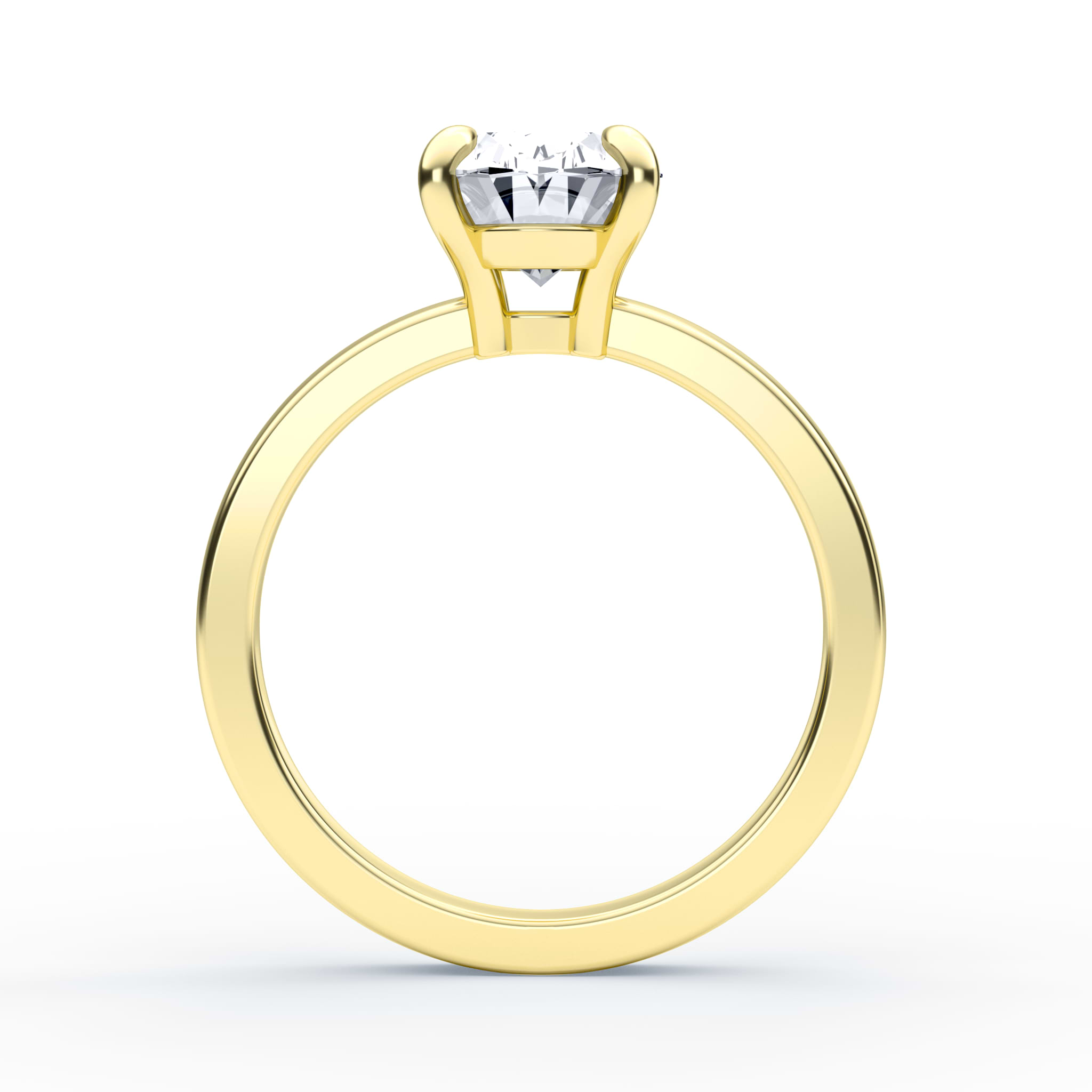 Oval Allover Pave Engagement Ring
