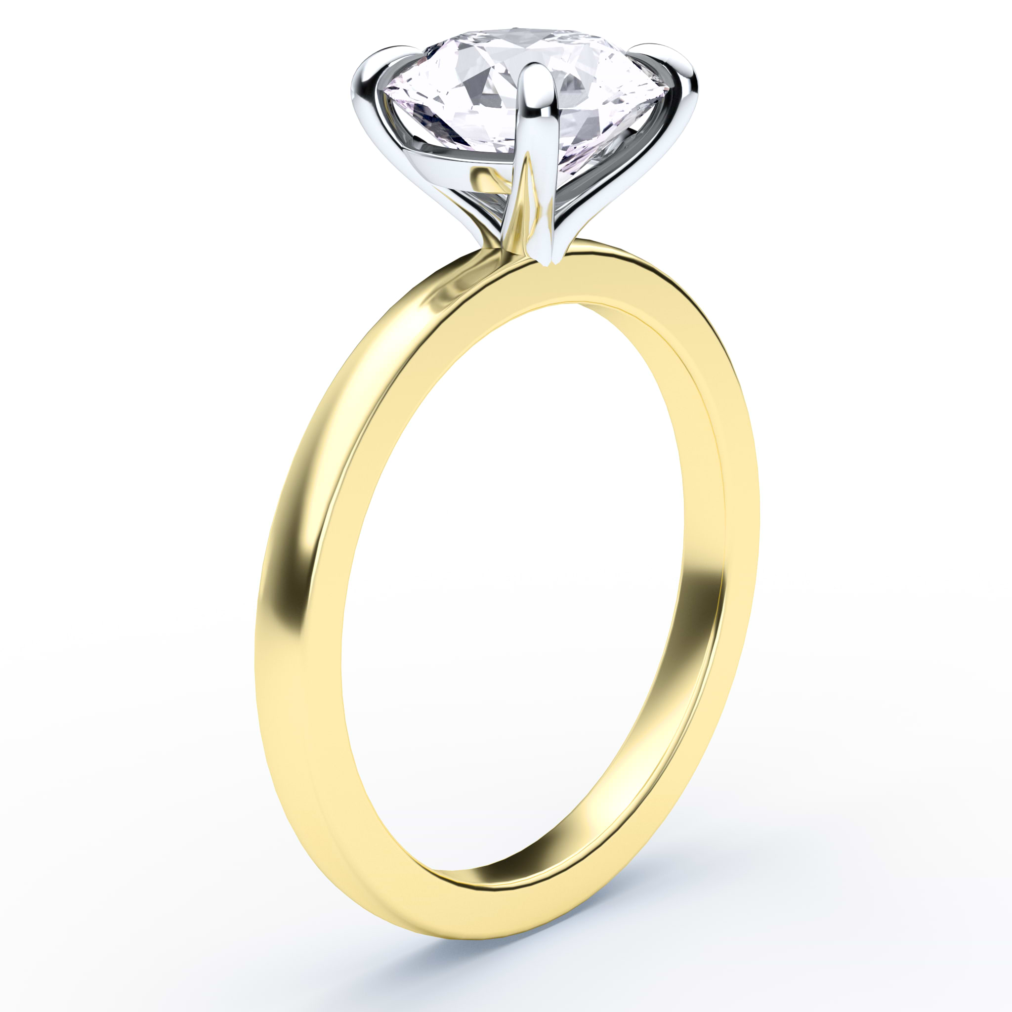 Round Engagement Ring