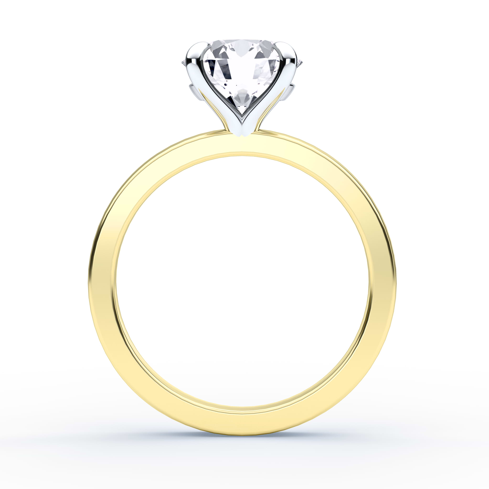 Round Engagement Ring