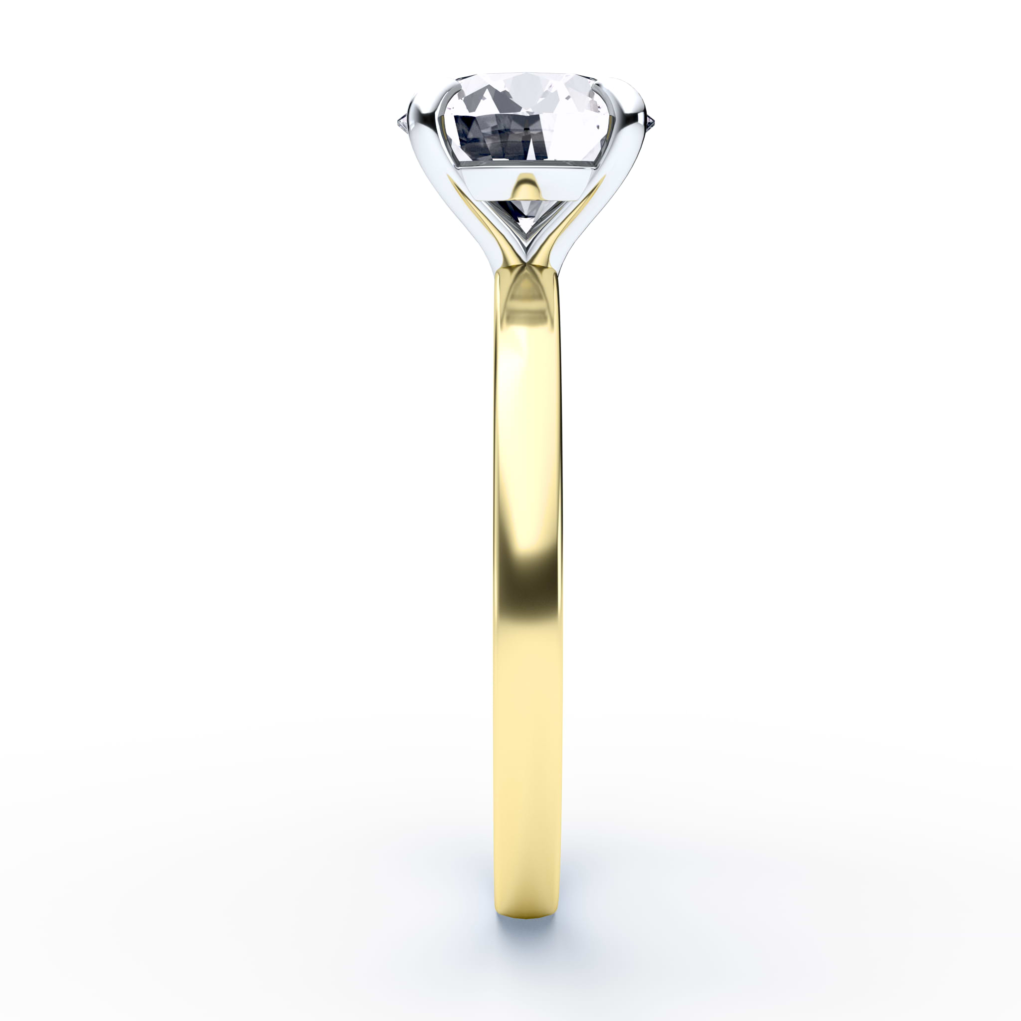 Round Engagement Ring