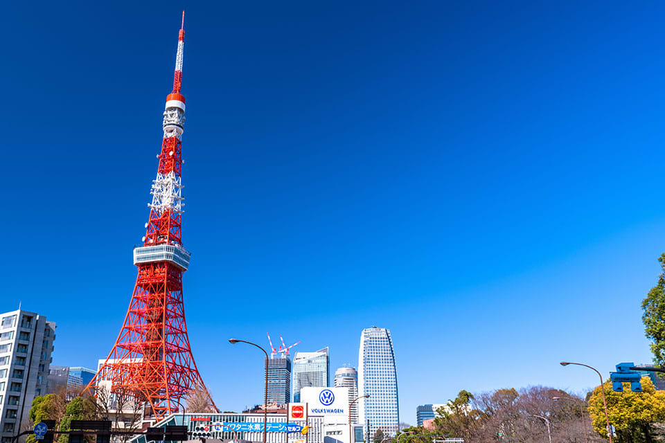 港区にある東京タワー画像