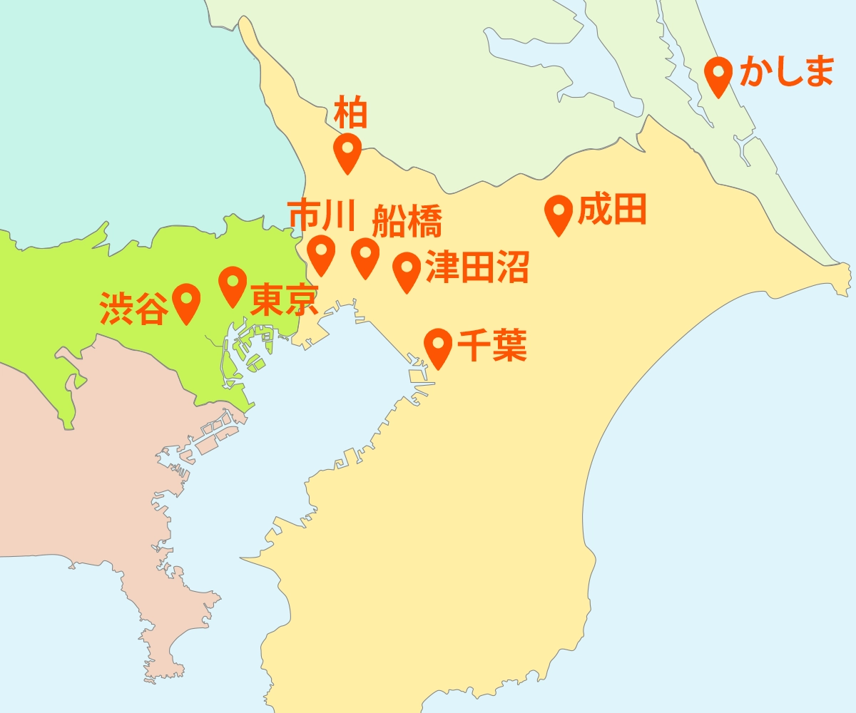 リーガルプラスの事務所所在地を示したマップ画像