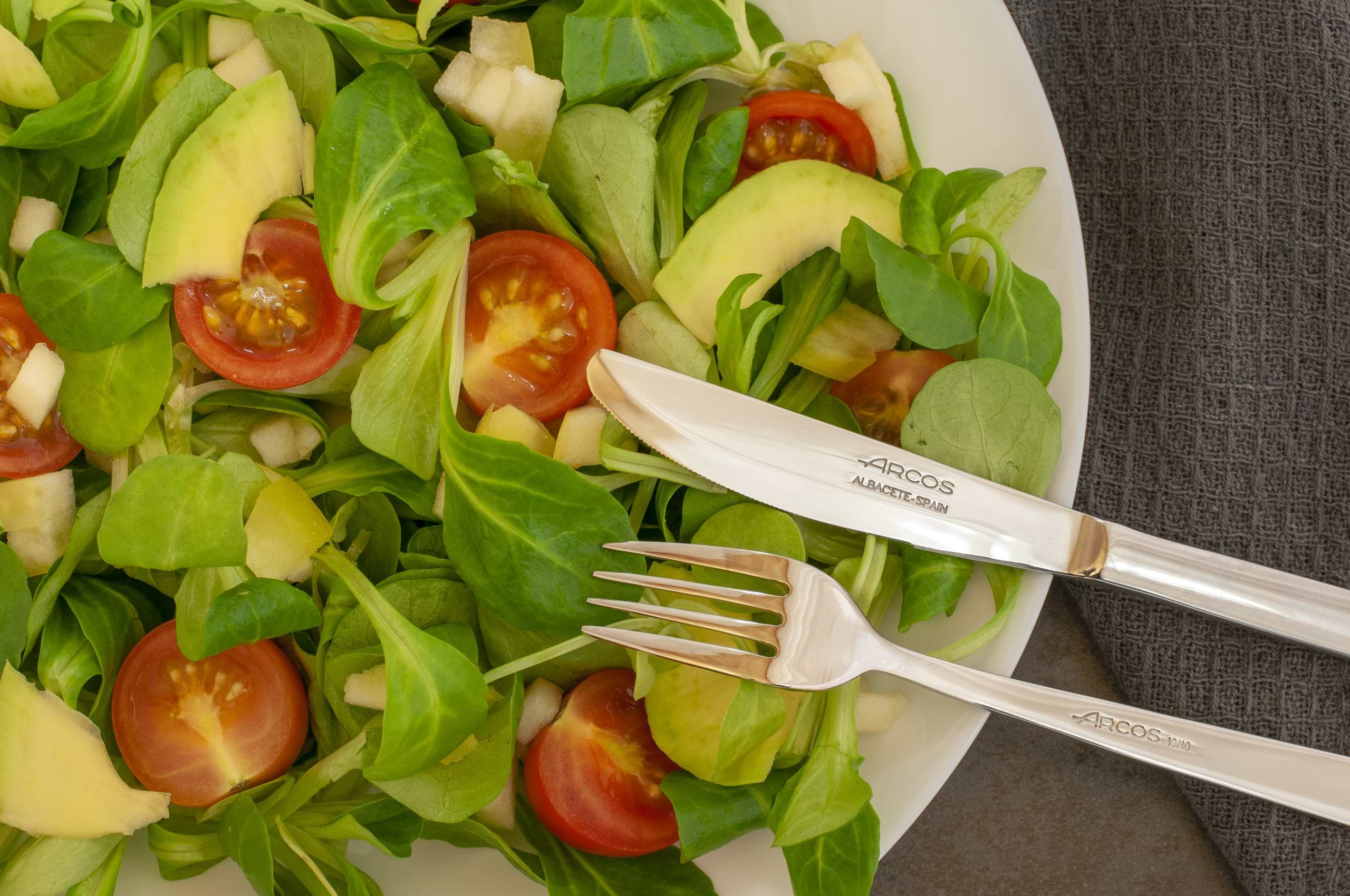 couverts et salade