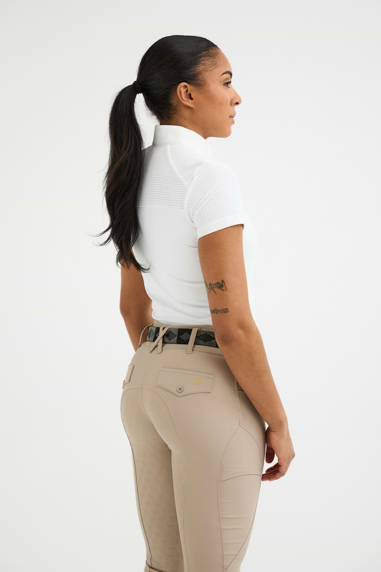 White Air Mesh Top | Maya Delorez