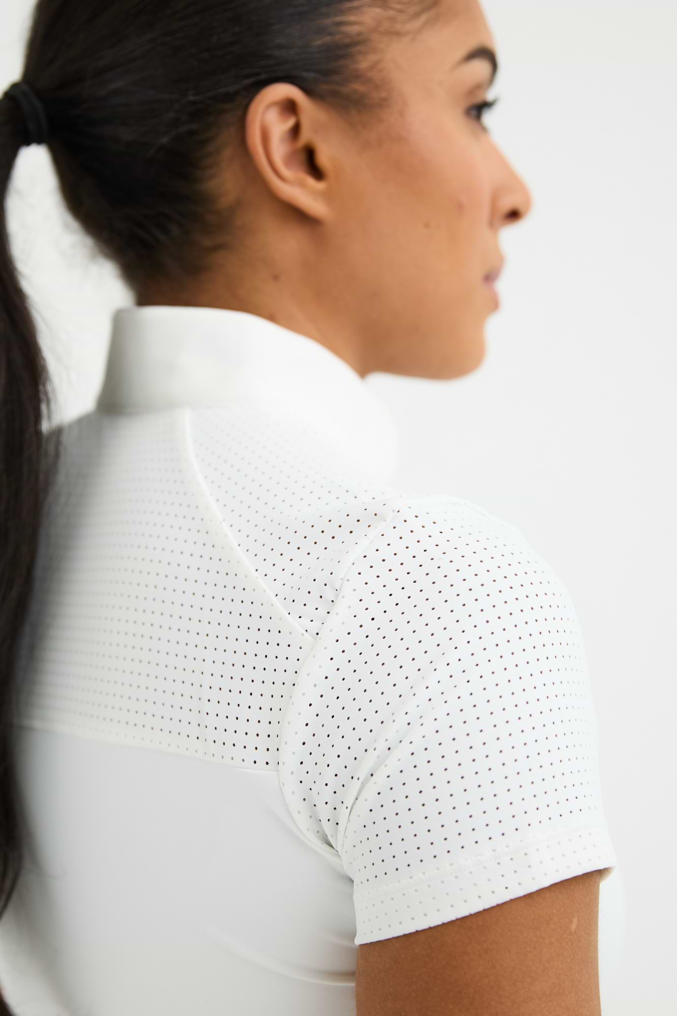 White Air Mesh Top | Maya Delorez