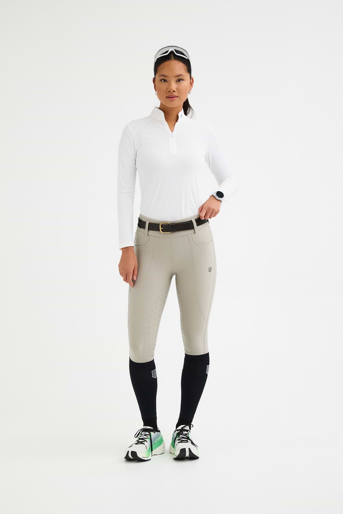 White Full Air Mesh Top | Maya Delorez