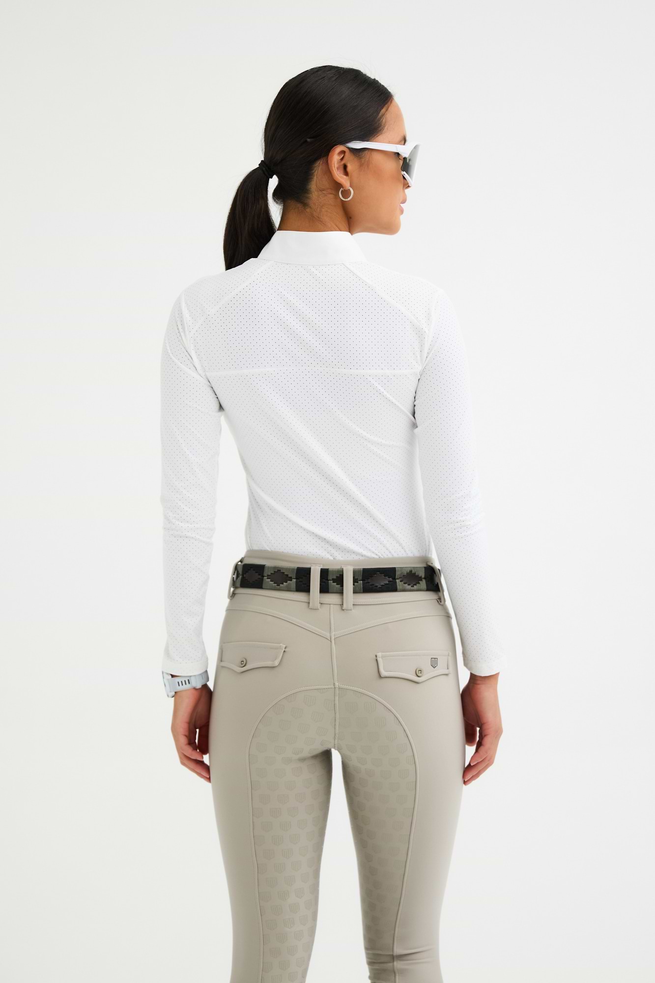 White Full Air Mesh Top | Maya Delorez