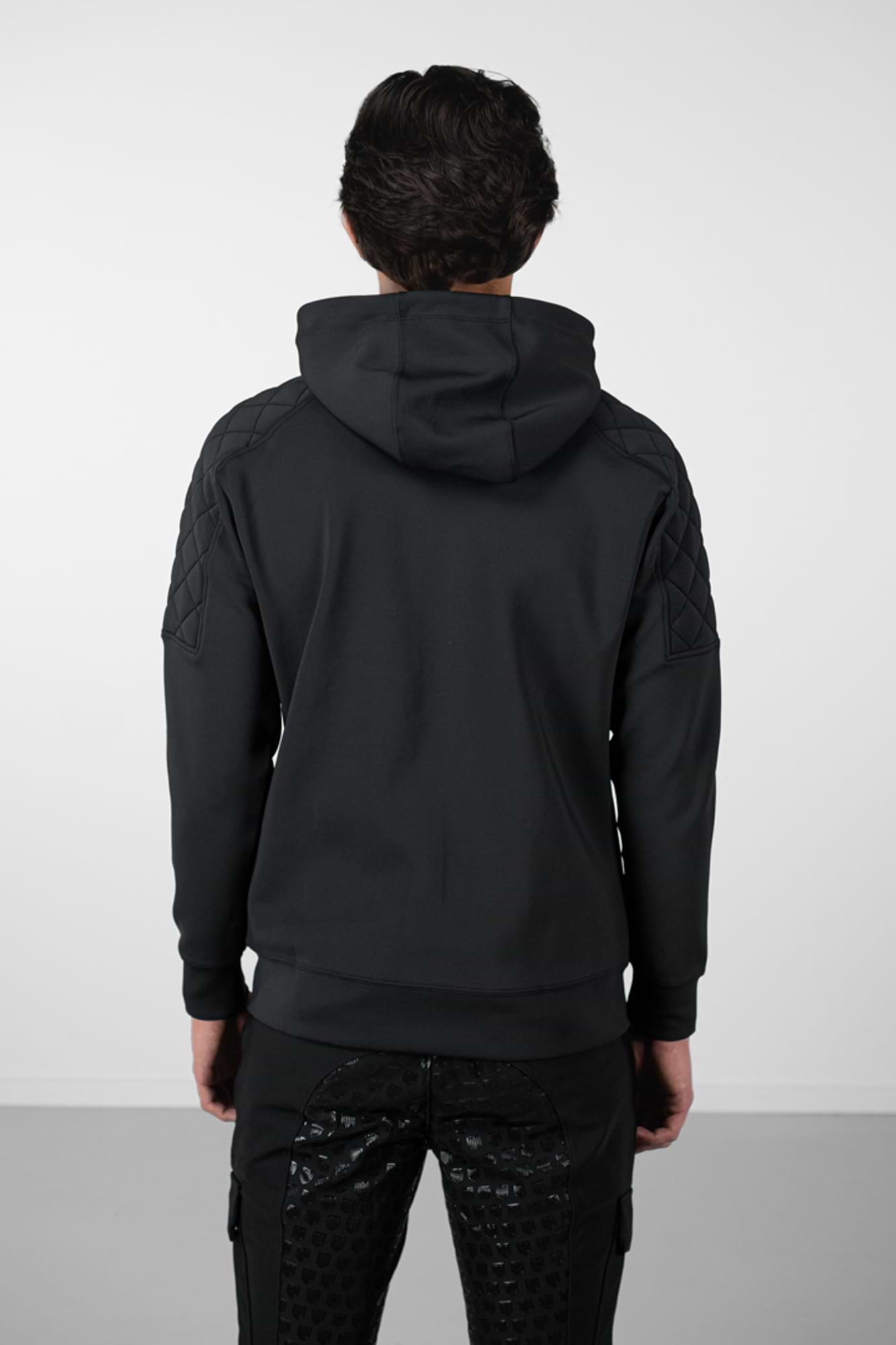 Dolan Left Chest Logo Full Zip Hoodie in Black |Casual Clothing