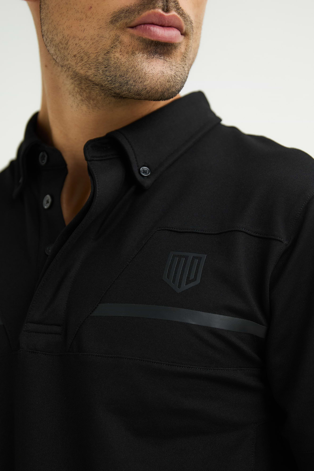 トップス KDG POLO LS SHIRT BLACK Sean Hybrid LS Polo / Black – J.Lindeberg EU