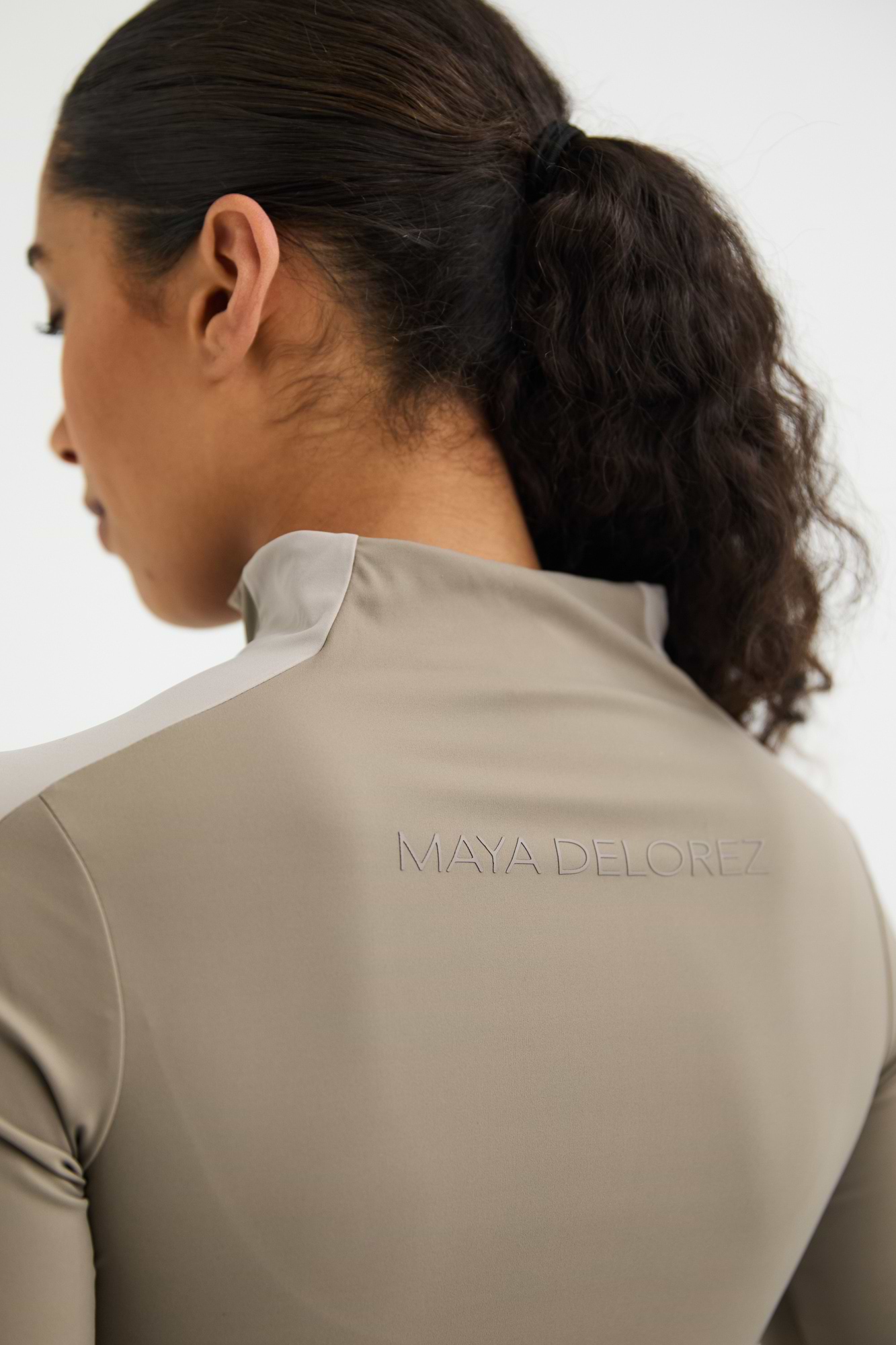 Langärmliges Zip-Oberteil