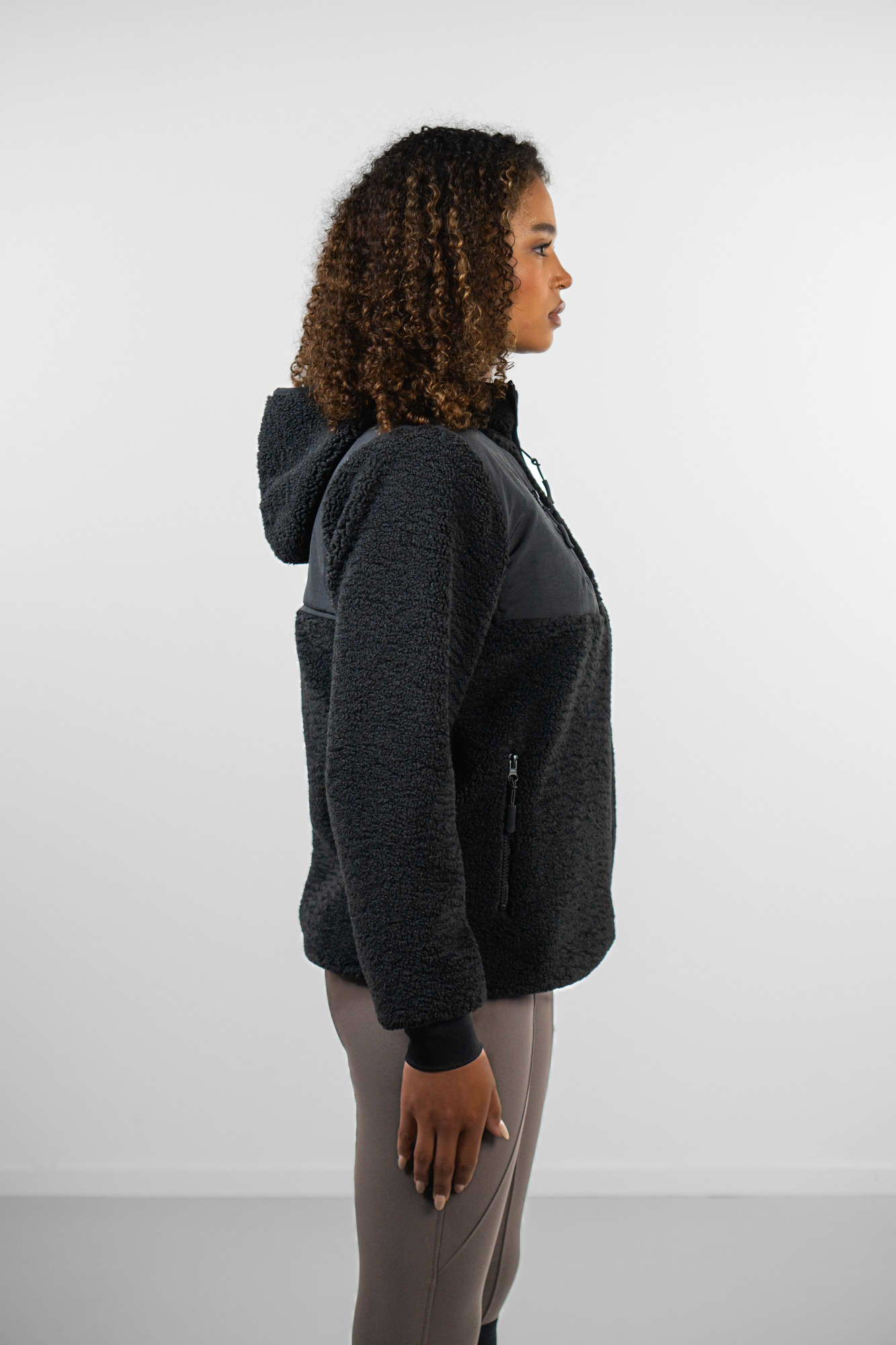 Mika Hooded Teddy Jacket