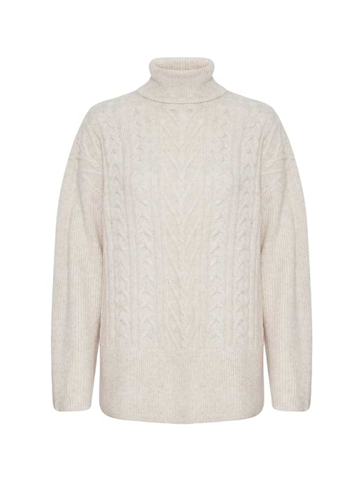 B Young Women's Bynello Cable Jumper Birch Melange 