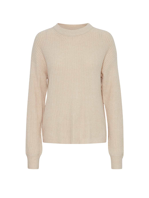 B Young Women's Byonema O-Neck Cement Melange