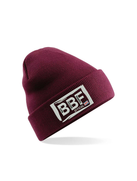 Back British Farming Beanie Burgundy 