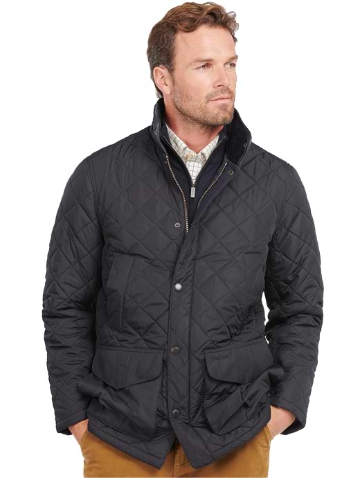 BARBOUR DEVON QUILTED JACKET NAVY