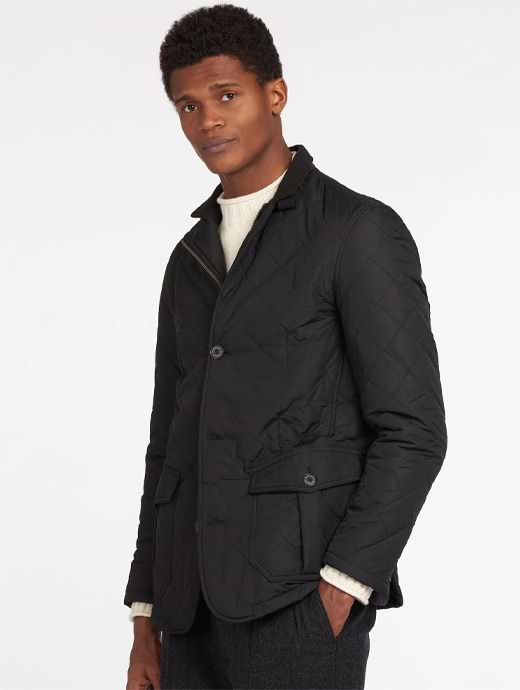 Barbour Men's Quilted Lutz Jacket Black 