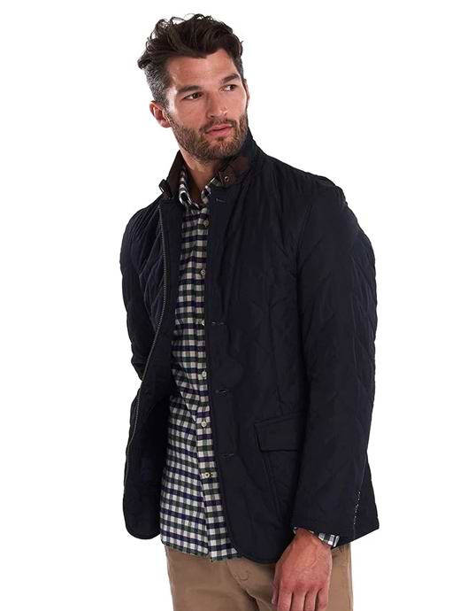 Barbour Quilted Lutz Jacket Navy