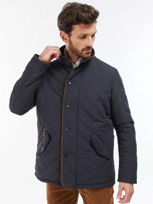 Barbour Men's Waterproof Shoveler Quilted Jacket Navy 