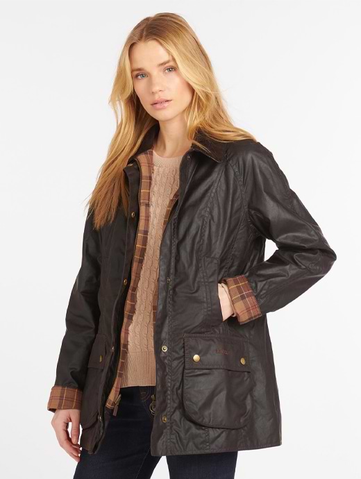 Barbour Women's Beadnell Wax Jacket Rustic
