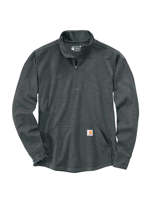 Carhartt Relaxed Fit Heavyweight Long-Sleeve 1/2 Zip Thermal Shirt Elm Heather