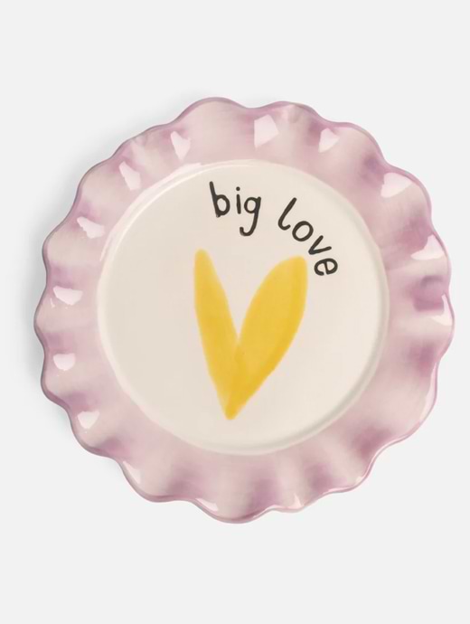 Caroline Gardner Pale Purple Heart Plate