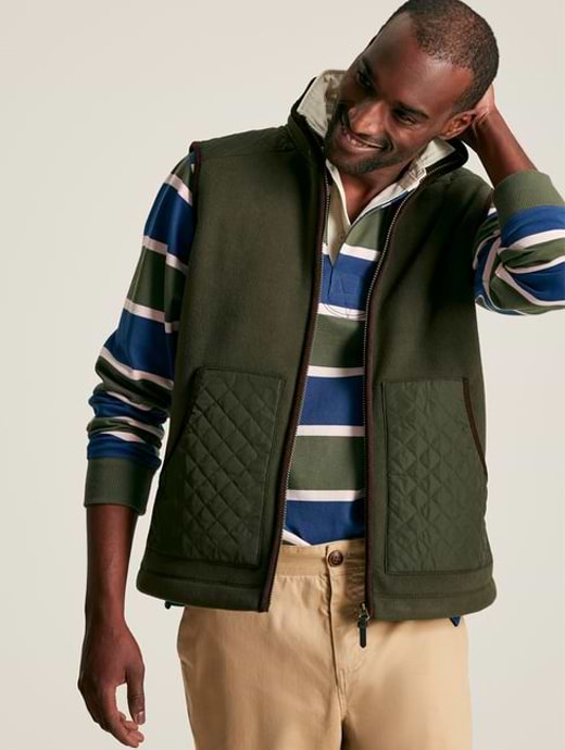 Joules Men's Greenfield Gilet Heritage Green