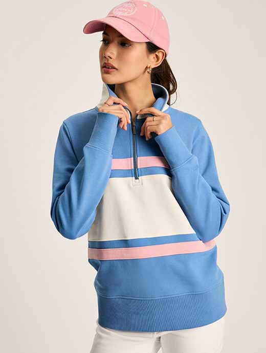 Joules Women's Tadley Sweat Top Blue