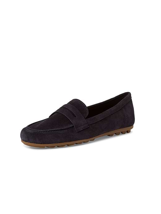 Tamaris Women's Leather Slip On Shoe Navy