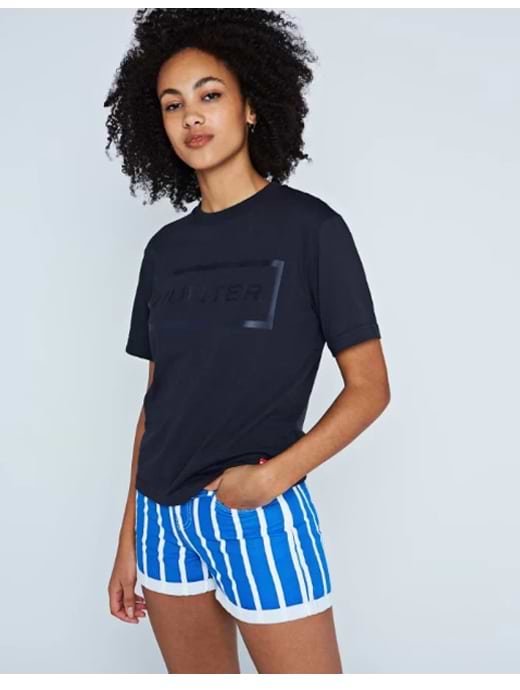 Hunter Women's Original Logo T-Shirt Navy