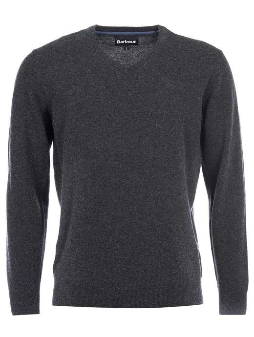 Barbour essential lambswool v neck jumper best sale