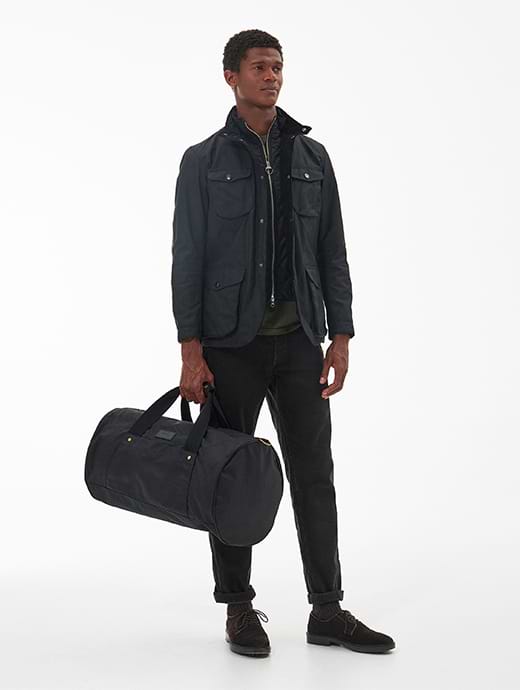 Barbour Explorer Wax Duffle Bag Black