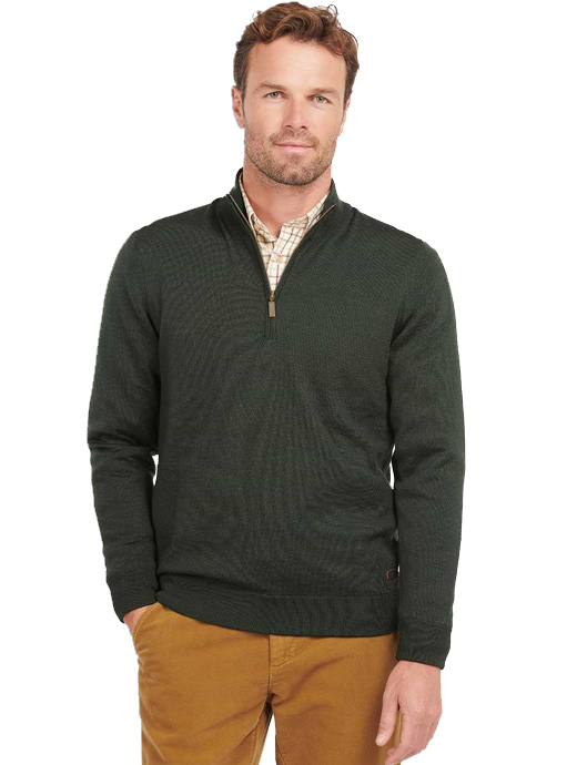 Barbour gamlin half zip jumper with waterproof lining shop