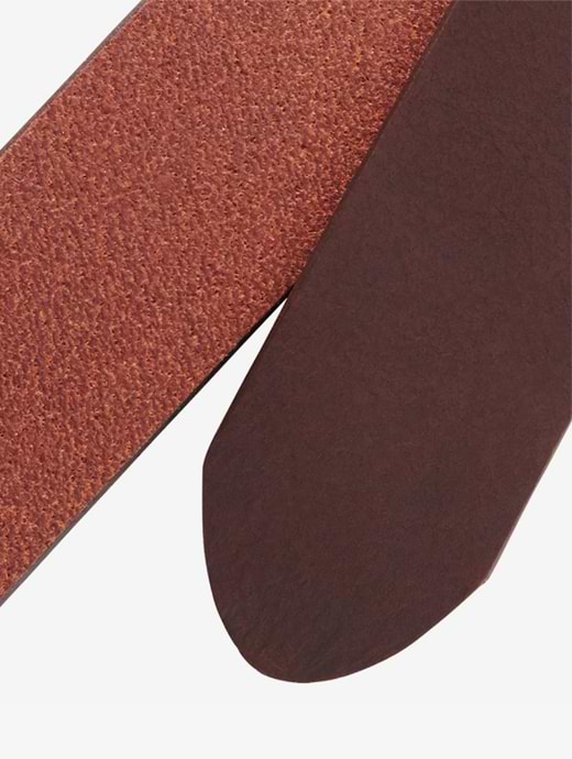 Barbour Matt Leather Belt Brown