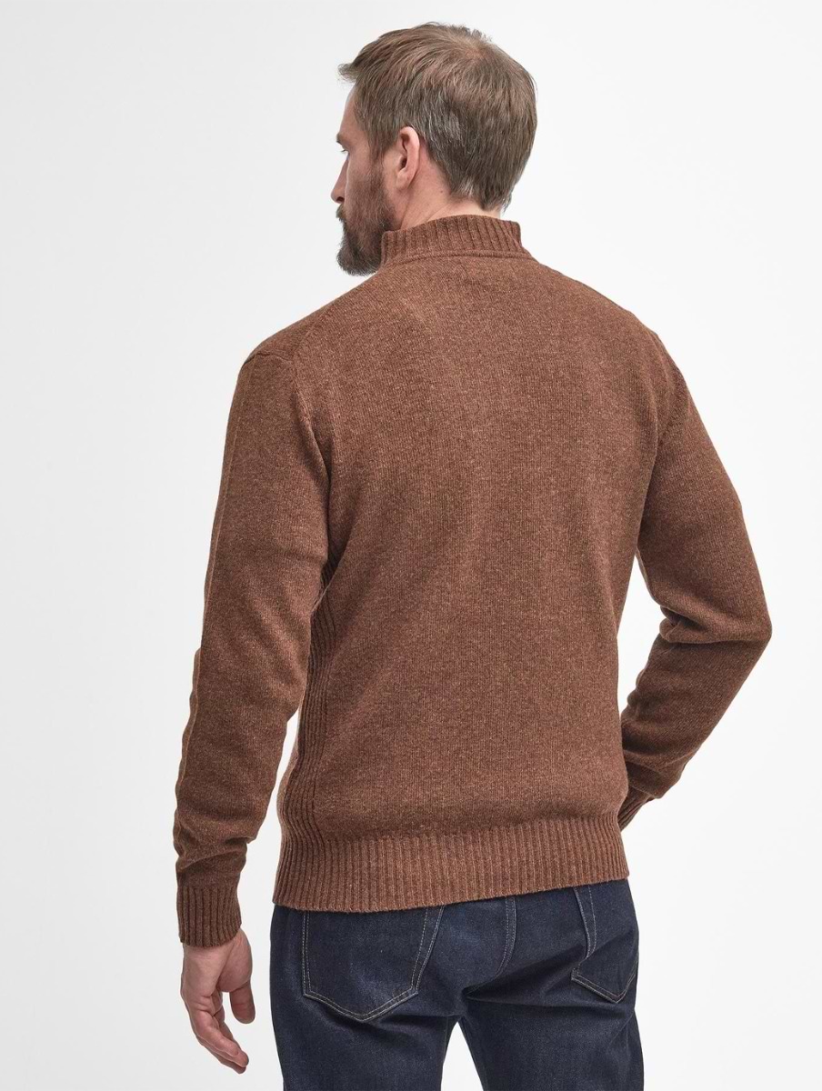 Barbour Men s Essential Lambswool Half Zip Sandstone
