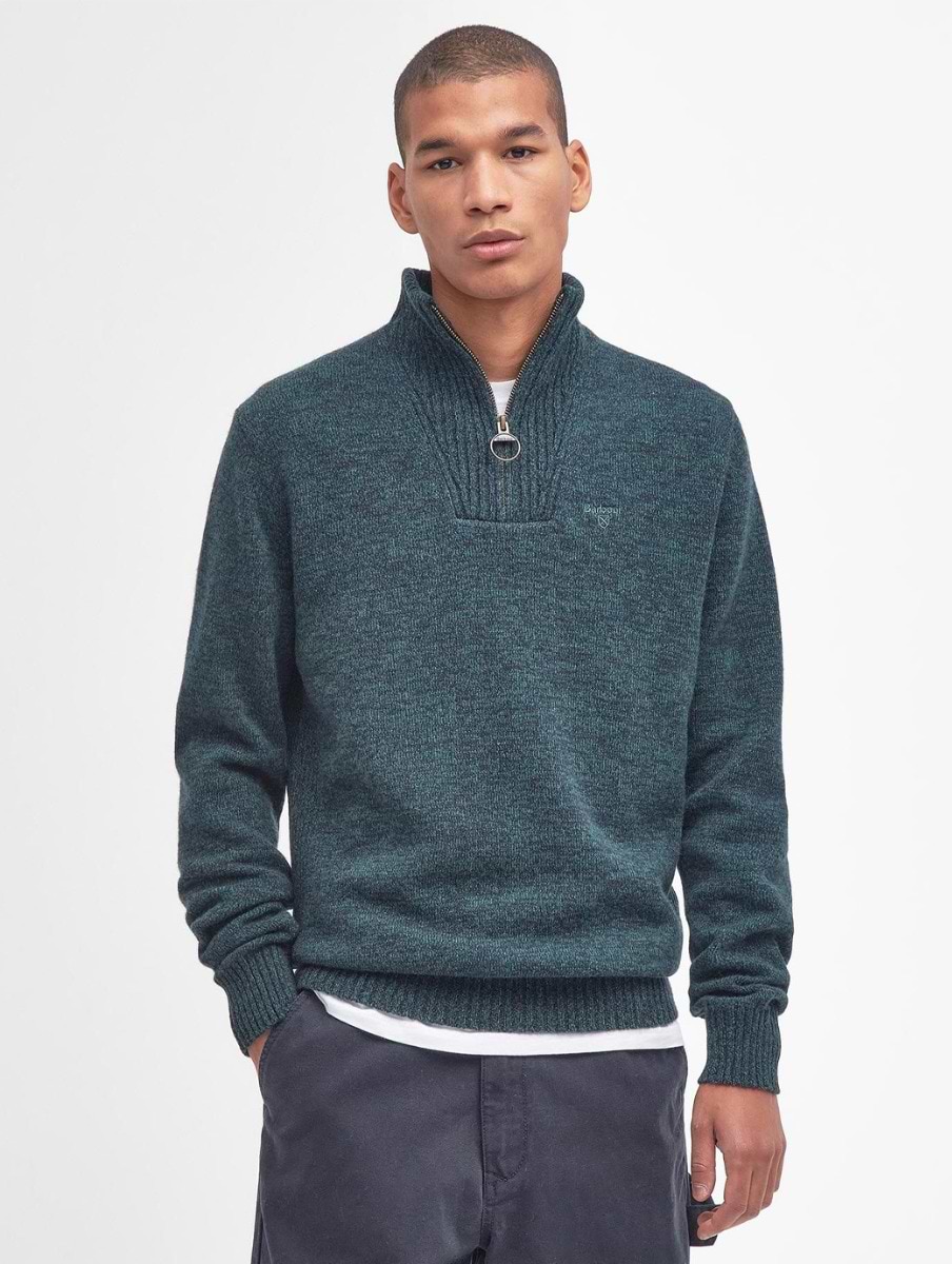 Barbour lambswool half zip hotsell