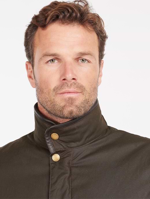 Barbour hereford jacket olive on sale