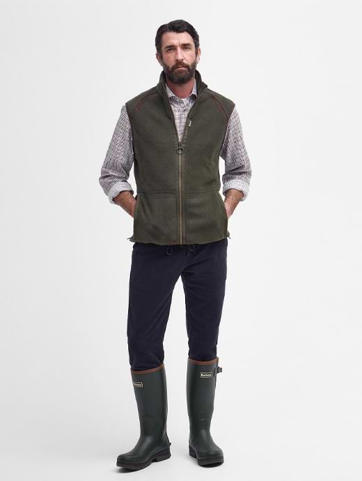 Barbour langdale gilet olive store