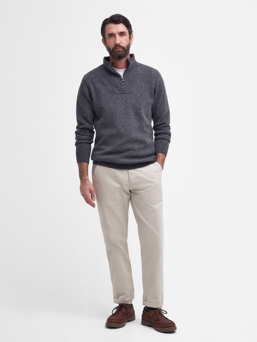 Barbour nelson essential half zip jumper clearance