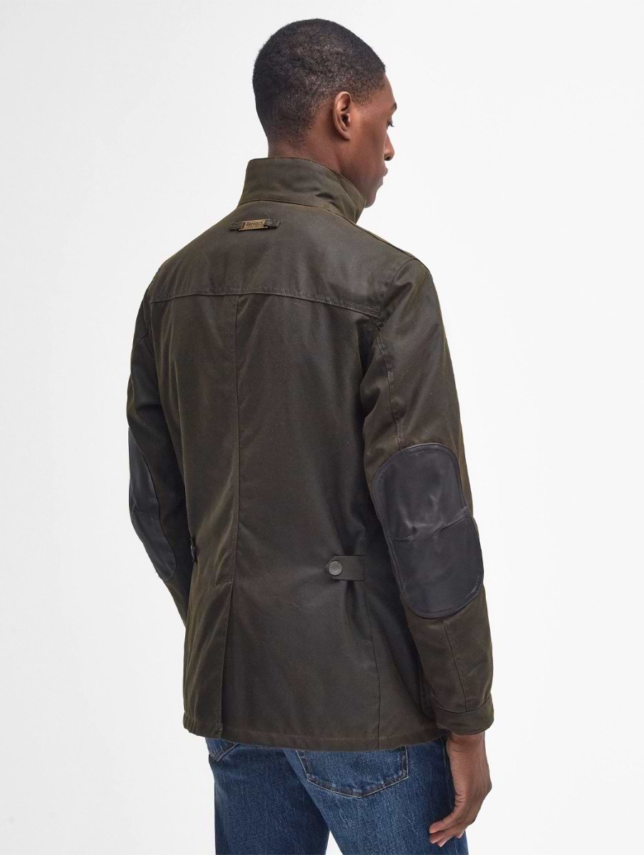 Barbour Ogston Wax Jacket Olive Griggs