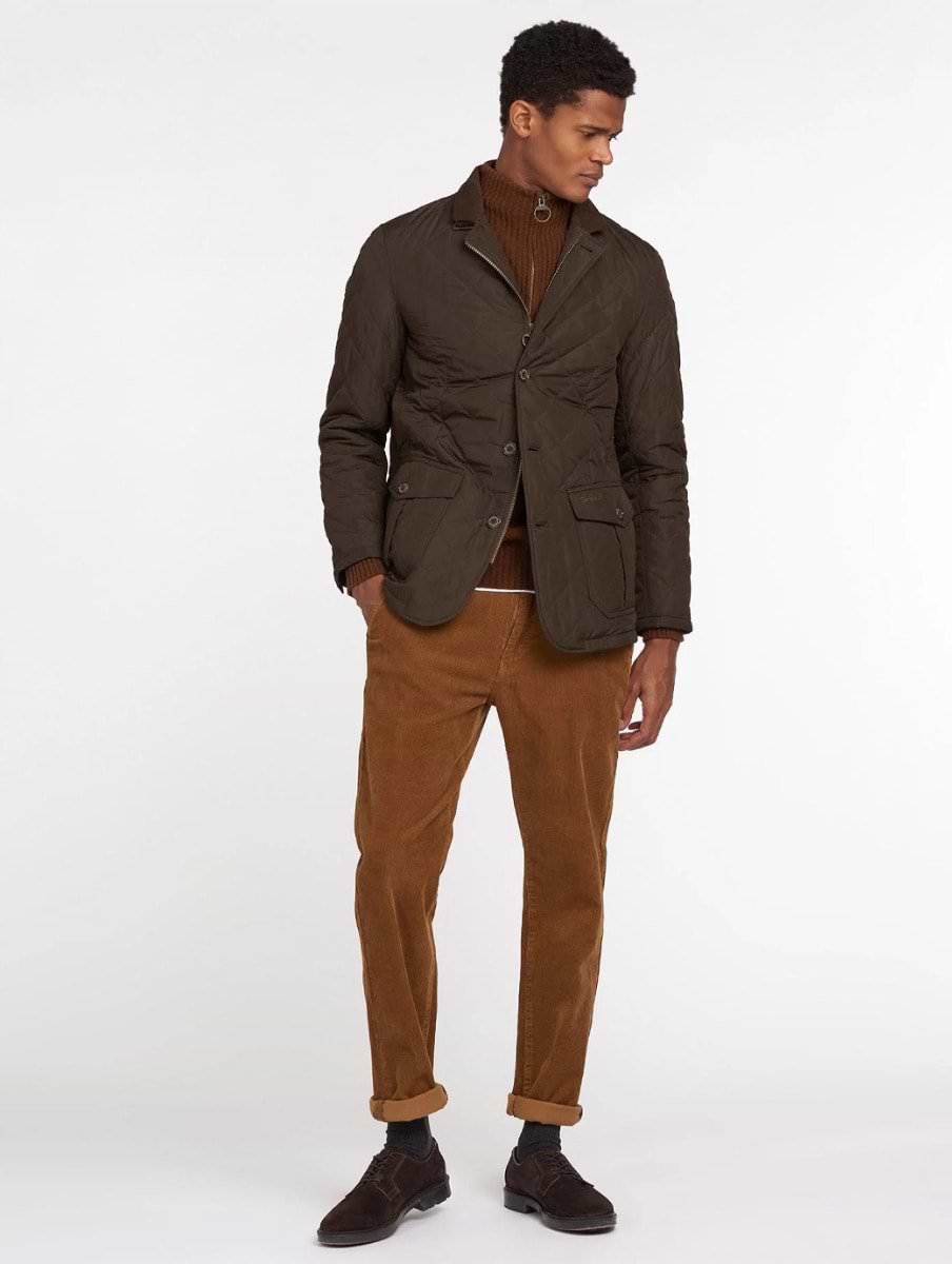 Barbour quilted lutz olive online