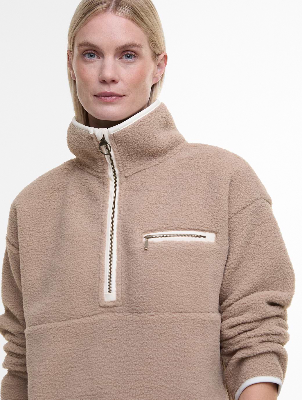 Barbour half zip fleece sale