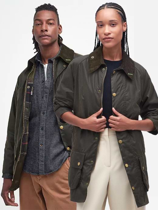 Barbour Unisex Beaufort 40 Wax Jacket Olive