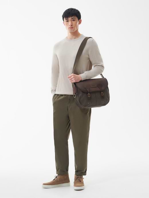 Barbour wax leather tarras bag new arrivals