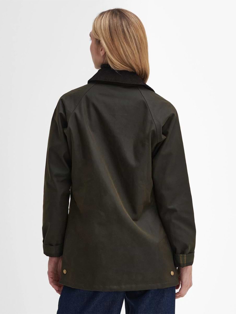 Barbour acorn wax jacket olive shop